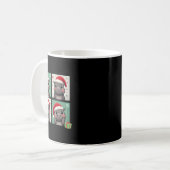 Pygmy Hippo Meme Santa Claus Hat Fotobooth Funny Kaffeetasse (Vorderseite Links)