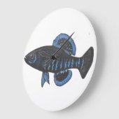 Pygmy Sunfish Elassoma gilberti Wall Clock Große Wanduhr (Winkel)