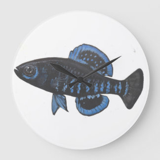 Pygmy Sunfish Elassoma gilberti Wall Clock Große Wanduhr