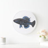 Pygmy Sunfish Elassoma gilberti Wall Clock Große Wanduhr (Zuhause)