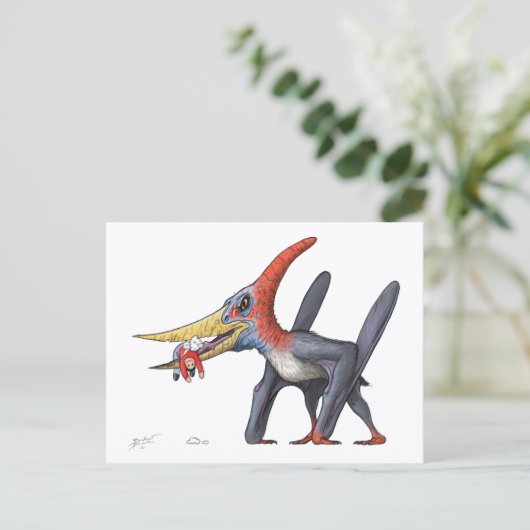 PygmyPets Pteranodon - Postkarte (Stehend Vorderseite)