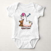 Pyjama-Lama Baby Strampler (Vorderseite)
