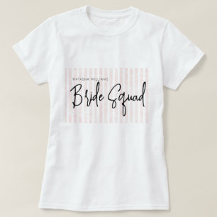Pyjama-Party Chic Braut-Squad T-Shirt