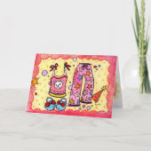 Pyjama-Party Einladung (Vorderseite)