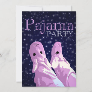 Pyjama-Party-Einladungen : Nachtglanz Einladung