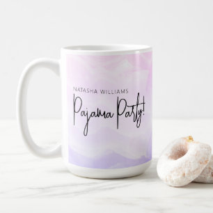 Pyjama-Party Pastell Rosa Lila Modern Kaffeetasse