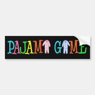Pyjama-Spiel Autoaufkleber