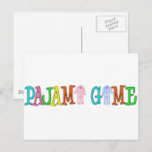 Pyjama-Spiel Postkarte (Vorne/Hinten)