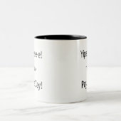 Pyjama-Tag! Zweifarbige Tasse (Mittel)