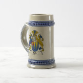 Pyle Familienwappen Bierglas (Vorderseite Links)