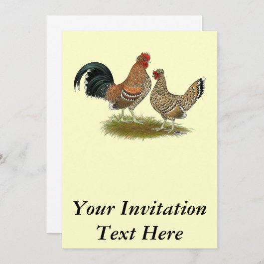 Pyncheon Bantams Einladung (Vorne/Hinten)