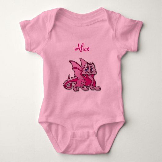 Pynky der Drache Baby Strampler (Vorderseite)