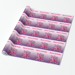 Pynky der Drache Geschenkpapier