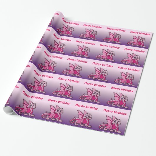 Pynky der Drache Geschenkpapier (Ungerollt)