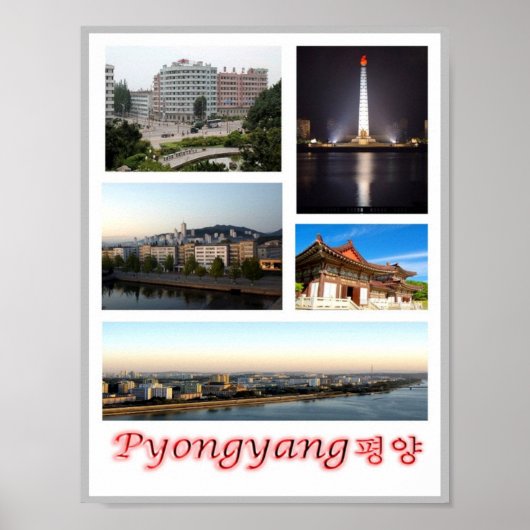 Pyongyang - Nordkorea - Mosaik - Poster (Vorne)