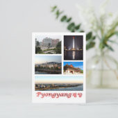 Pyongyang - Nordkorea - Mosaik - Postkarte (Stehend Vorderseite)
