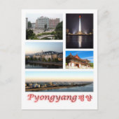 Pyongyang - Nordkorea - Mosaik - Postkarte (Vorderseite)