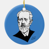 Pyotr Tchaikovsky Keramik Ornament (Hinten)
