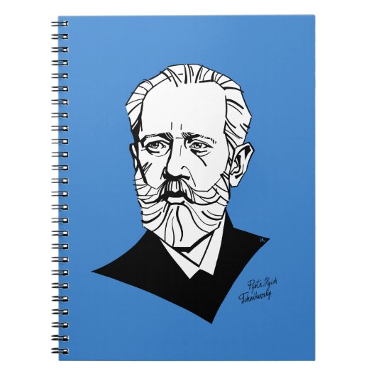 Pyotr Tchaikovsky Notizblock (Vorderseite)