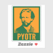 Pyotr Tchaikovsky Pop Art Custom Cut Vinyl Aufkleber (Blatt)