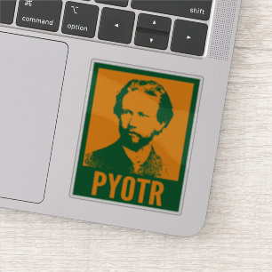 Pyotr Tchaikovsky Pop Art Custom Cut Vinyl Aufkleber