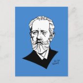 Pyotr Tchaikovsky Postkarte (Vorderseite)
