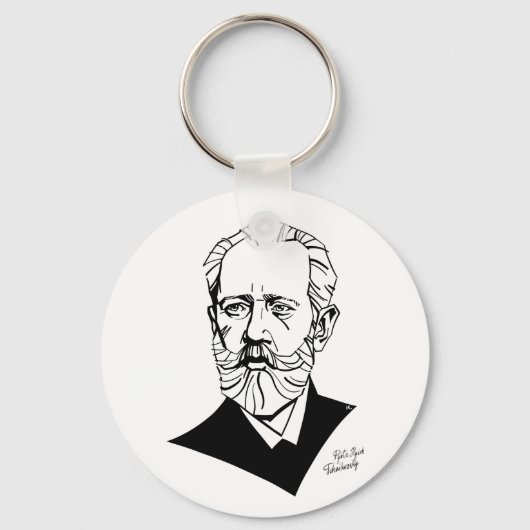 Pyotr Tchaikovsky Schlüsselanhänger (Vorderseite)
