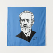 Pyotr Tchaikovsky Wandteppich (Vorderseite)