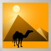 Pyramid & Camel Poster (Vorne)