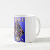 Pyramid-Comics-Tasse - Blauer Hintergrund Kaffeetasse (VorderseiteRechts)