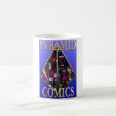 Pyramid-Comics-Tasse - Blauer Hintergrund Kaffeetasse (Mittel)