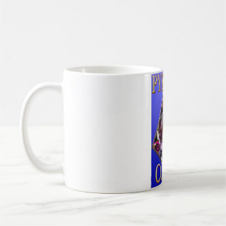 Pyramid-Comics-Tasse - Blauer Hintergrund Kaffeetasse