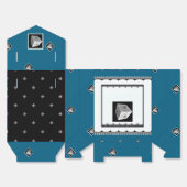 Pyramid Cube Blk Aquamarin Geschenkschachtel (Ungefaltet)