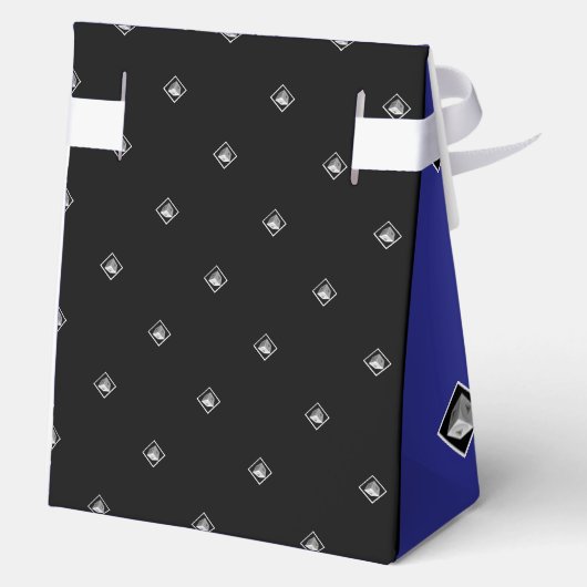 Pyramid Cube Blk White Deep Blu Geschenkschachtel (Rückseite)