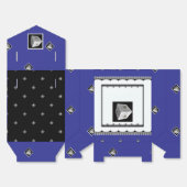 Pyramid Cube Blk White Deep Blu Geschenkschachtel (Ungefaltet)