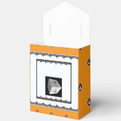 Pyramid Cube Blk White Orange Geschenkschachtel (Offen)