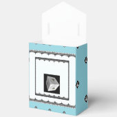 Pyramid Cube Blk White Pastel Blue Geschenkschachtel (Offen)