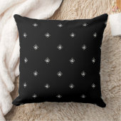 Pyramid Cube Repeat Black Kissen (Decke)