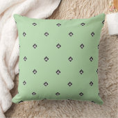 Pyramid Cube Repeat Mint Green Kissen (Decke)