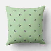 Pyramid Cube Repeat Mint Green Kissen (Rückseite)