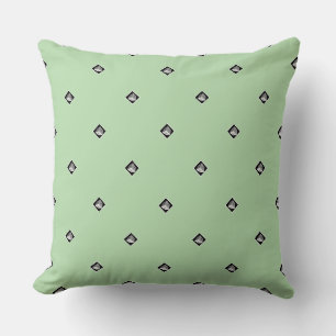 Pyramid Cube Repeat Mint Green Kissen