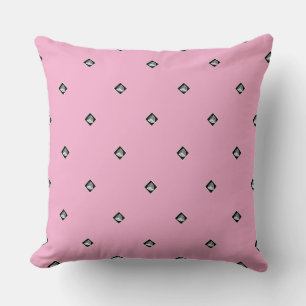 Pyramid Cube Repeat Pale Pink Kissen