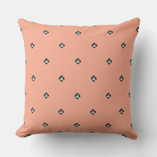 Pyramid Cube Repeat Peach Kissen
