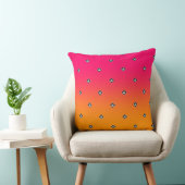 Pyramid Cube Repeat Pink Yellow Kissen (Stuhl )