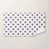 Pyramid Cube Repeat White Badhandtuch Set (Handtuch)