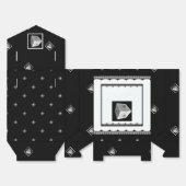 Pyramid Cube Schwarz-weiß Geschenkschachtel (Ungefaltet)