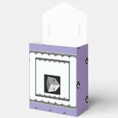 Pyramid Cube Schwarz-weiß Lilac Geschenkschachtel (Offen)