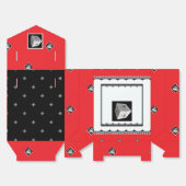 Pyramid Cube Schwarz-weiß Red Geschenkschachtel (Ungefaltet)