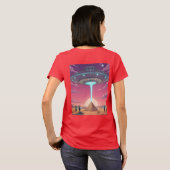Pyramid Drop — Aliens Deliver the Truth T-Shirt (Schwarz voll)