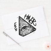 Pyramid Eye Runder Aufkleber (Umschlag)